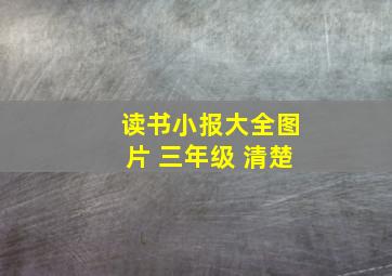 读书小报大全图片 三年级 清楚